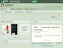Tablet Screenshot of jacobhamselv.deviantart.com