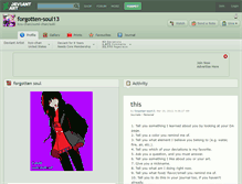 Tablet Screenshot of forgotten-soul13.deviantart.com