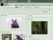Tablet Screenshot of majiran.deviantart.com