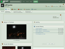 Tablet Screenshot of cliff-burton.deviantart.com