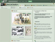 Tablet Screenshot of black-cat-fanatics.deviantart.com