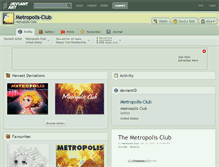 Tablet Screenshot of metropolis-club.deviantart.com