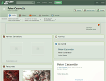 Tablet Screenshot of peter-caravette.deviantart.com