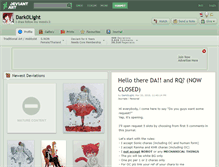 Tablet Screenshot of dark0light.deviantart.com
