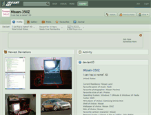 Tablet Screenshot of nissan-350z.deviantart.com