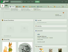 Tablet Screenshot of mkr.deviantart.com