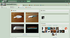 Desktop Screenshot of handmadeknives.deviantart.com