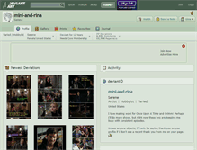 Tablet Screenshot of mini-and-rina.deviantart.com
