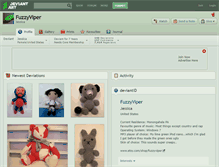 Tablet Screenshot of fuzzyviper.deviantart.com