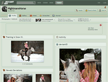 Tablet Screenshot of nightmarehorse.deviantart.com