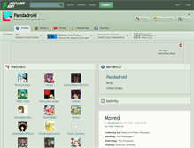 Tablet Screenshot of pandadroid.deviantart.com