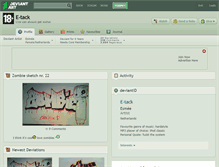 Tablet Screenshot of e-tack.deviantart.com