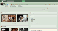 Desktop Screenshot of hjdk.deviantart.com