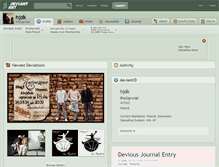 Tablet Screenshot of hjdk.deviantart.com