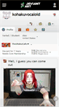 Mobile Screenshot of kohakuvocaloid.deviantart.com