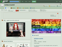 Tablet Screenshot of kohakuvocaloid.deviantart.com