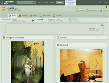 Tablet Screenshot of dotkitzu.deviantart.com