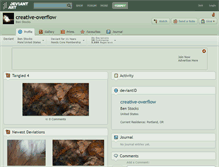 Tablet Screenshot of creative-overflow.deviantart.com