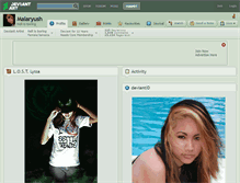 Tablet Screenshot of malaryush.deviantart.com