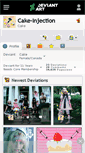 Mobile Screenshot of cake-injection.deviantart.com