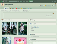Tablet Screenshot of cake-injection.deviantart.com