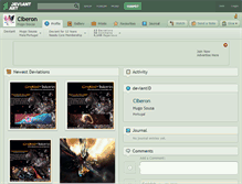 Tablet Screenshot of ciberon.deviantart.com