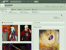 Tablet Screenshot of naominoah.deviantart.com