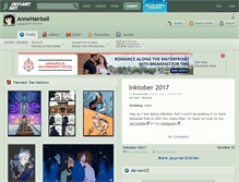 Tablet Screenshot of annehairball.deviantart.com