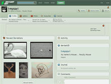 Tablet Screenshot of l-mysza-l.deviantart.com