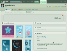 Tablet Screenshot of moon-butterfly.deviantart.com