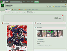 Tablet Screenshot of cloverweb.deviantart.com