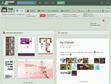 Tablet Screenshot of luqa.deviantart.com