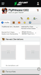 Mobile Screenshot of flyprincess1202.deviantart.com