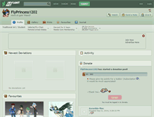 Tablet Screenshot of flyprincess1202.deviantart.com