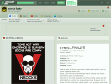 Tablet Screenshot of morte-forte.deviantart.com