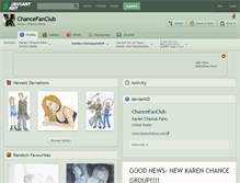 Tablet Screenshot of chancefanclub.deviantart.com