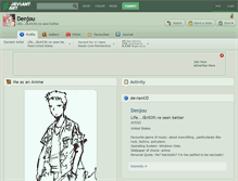 Tablet Screenshot of denjou.deviantart.com