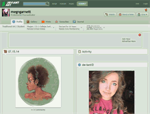 Tablet Screenshot of megngarnett.deviantart.com