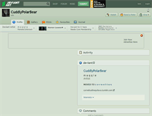 Tablet Screenshot of cuddlypolarbear.deviantart.com