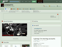 Tablet Screenshot of echoblast723.deviantart.com
