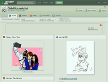 Tablet Screenshot of chibikitsuneartist.deviantart.com