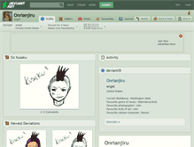 Tablet Screenshot of onrianjiru.deviantart.com