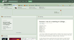 Desktop Screenshot of dark-hedgie3.deviantart.com