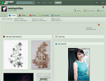 Tablet Screenshot of nataliephillips.deviantart.com
