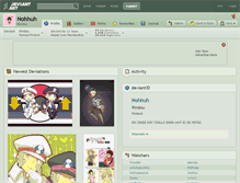 Tablet Screenshot of nohhuh.deviantart.com