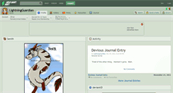 Desktop Screenshot of lightningguardian.deviantart.com