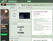 Tablet Screenshot of foot-fetishees.deviantart.com