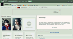Desktop Screenshot of freddy1016.deviantart.com