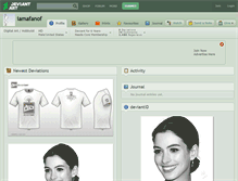 Tablet Screenshot of iamafanof.deviantart.com