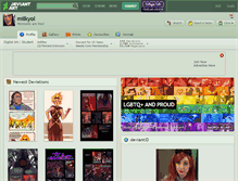 Tablet Screenshot of milkyol.deviantart.com
